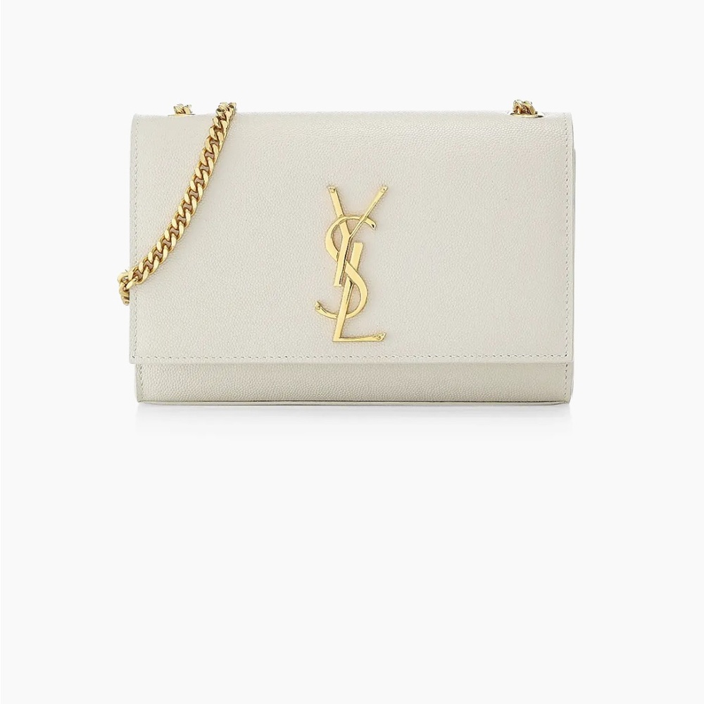 Authentic SAINT LAURENT Kate small embossed-leather shoulder bag